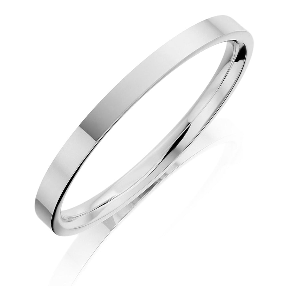 2.5mm Flat Court Wedding Ring - Deacon & Son