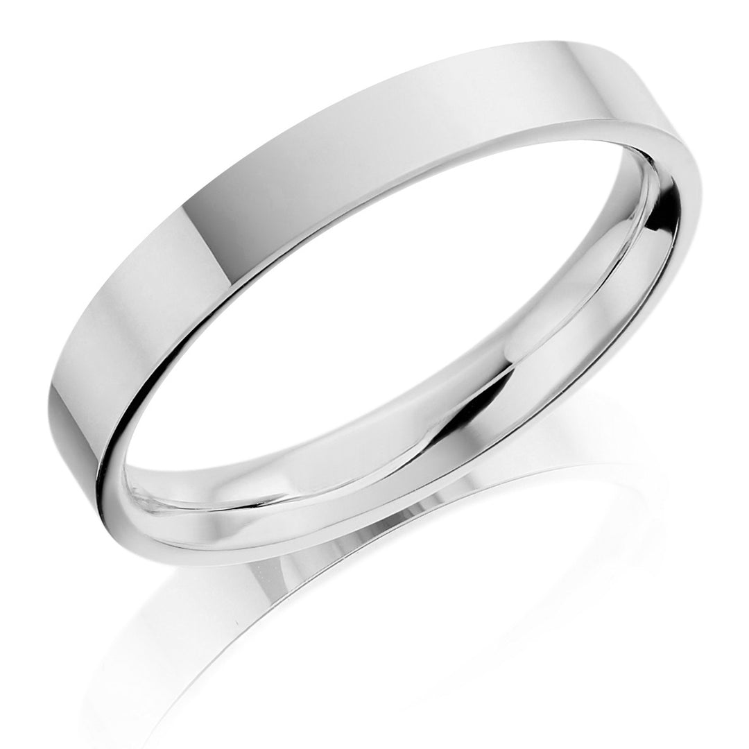 3mm Flat Court Wedding Ring - Deacon & Son