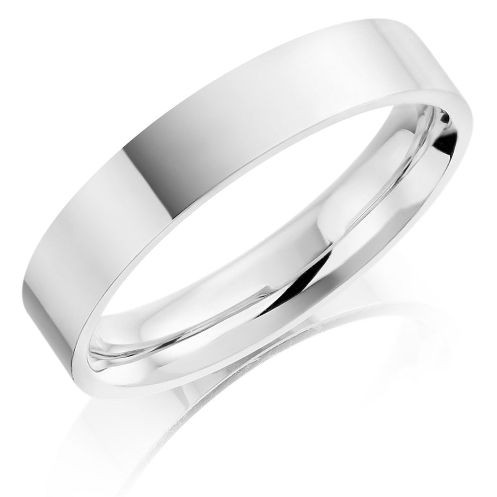 5mm Flat Court Wedding Ring - Deacon & Son