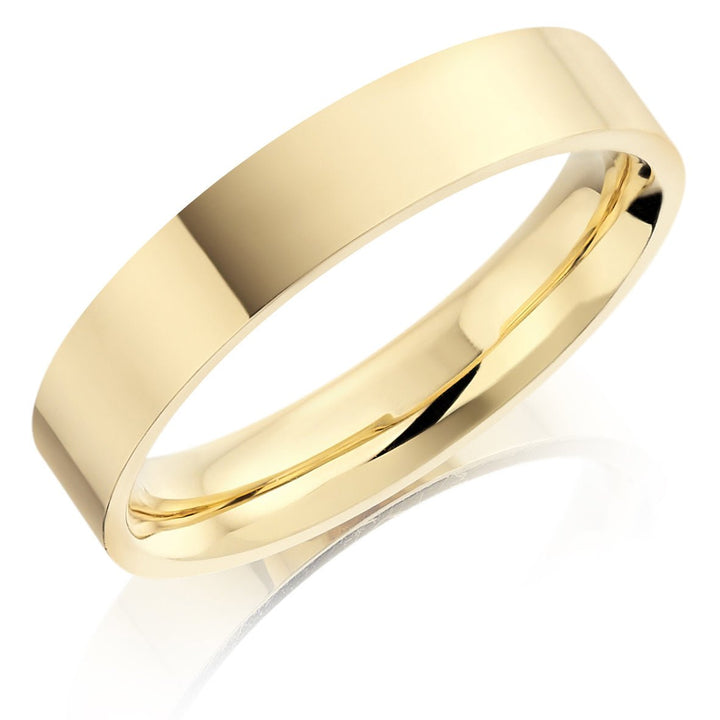 5mm Flat Court Wedding Ring - Deacon & Son