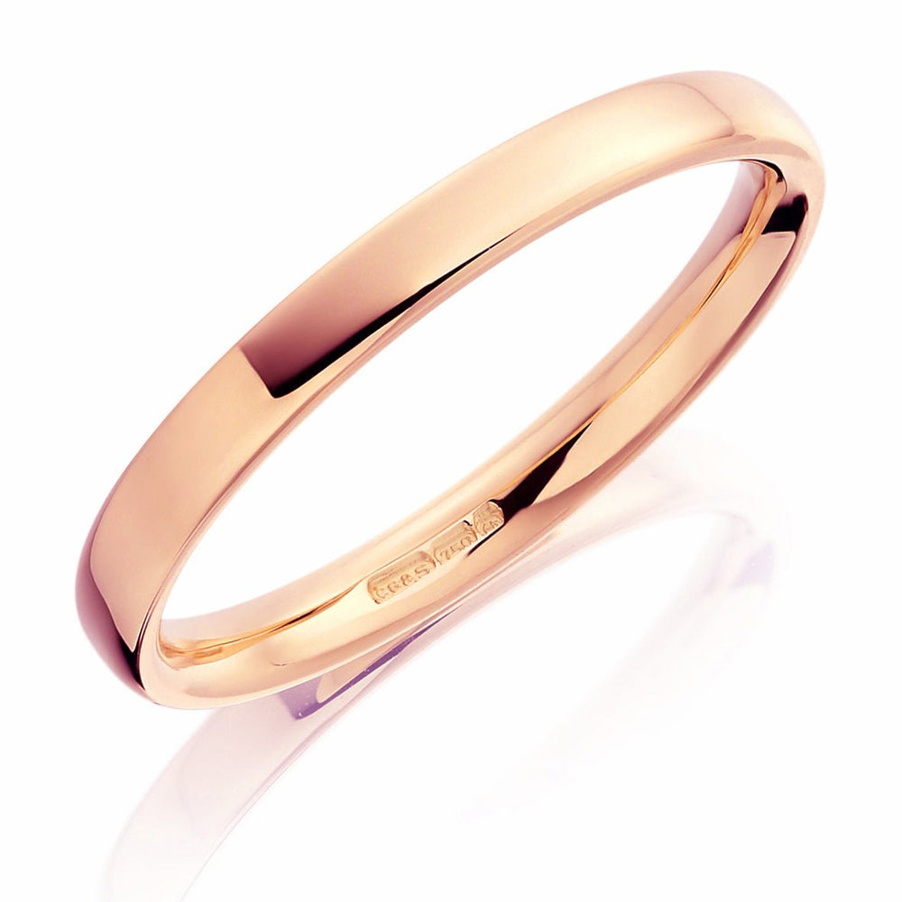 2.5mm Flat Court Wedding Ring - Deacon & Son