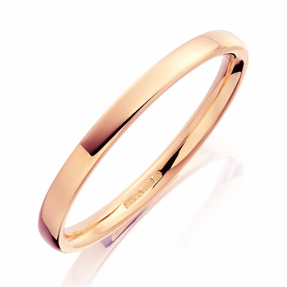2mm Flat Court Wedding Ring - Deacon & Son
