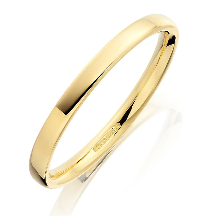 2mm Flat Court Wedding Ring - Deacon & Son