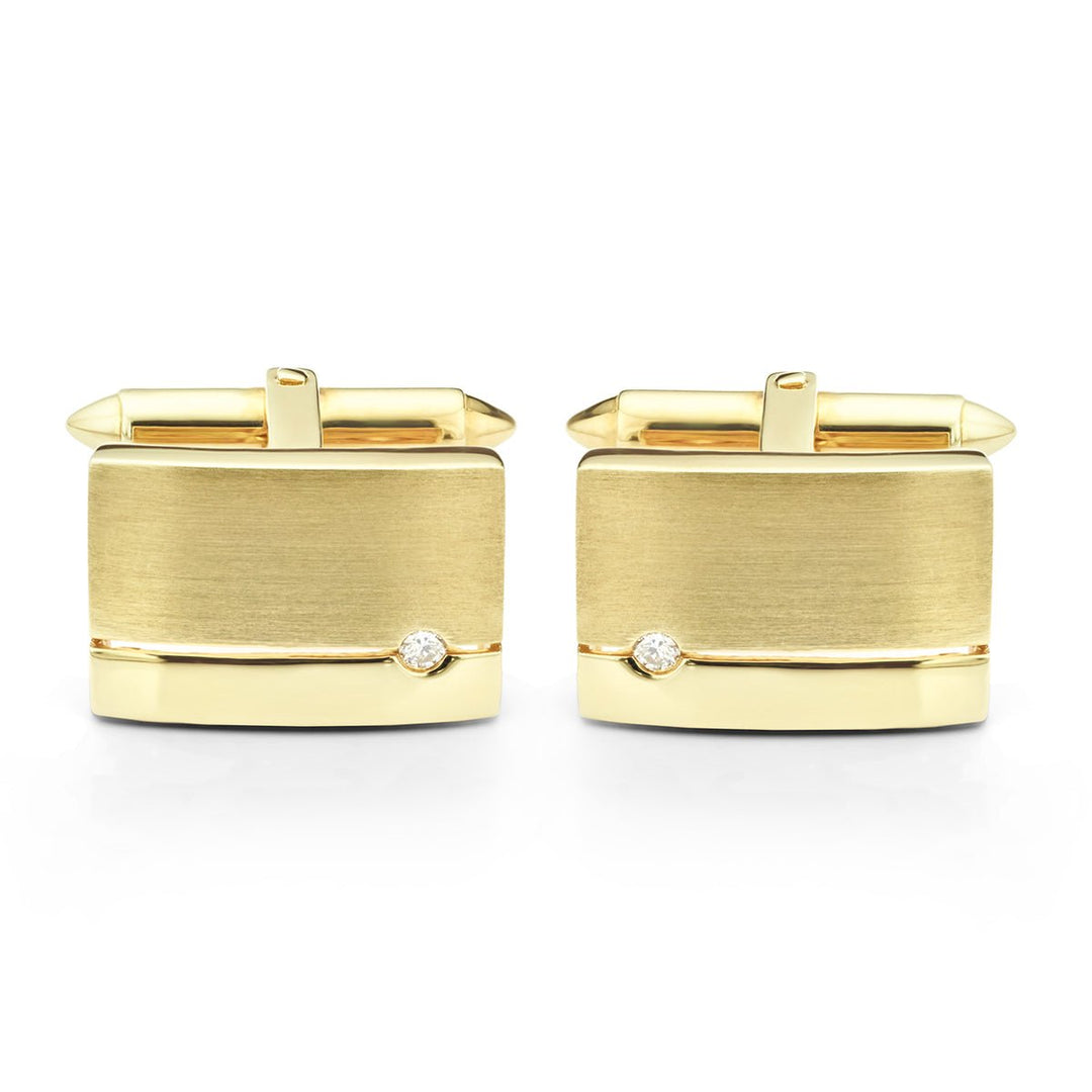Diamond Set Cufflinks - Deacon & Son
