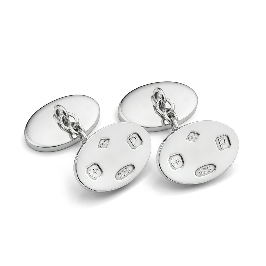 Silver Deacons hallmarked cufflinks - Deacon & Son