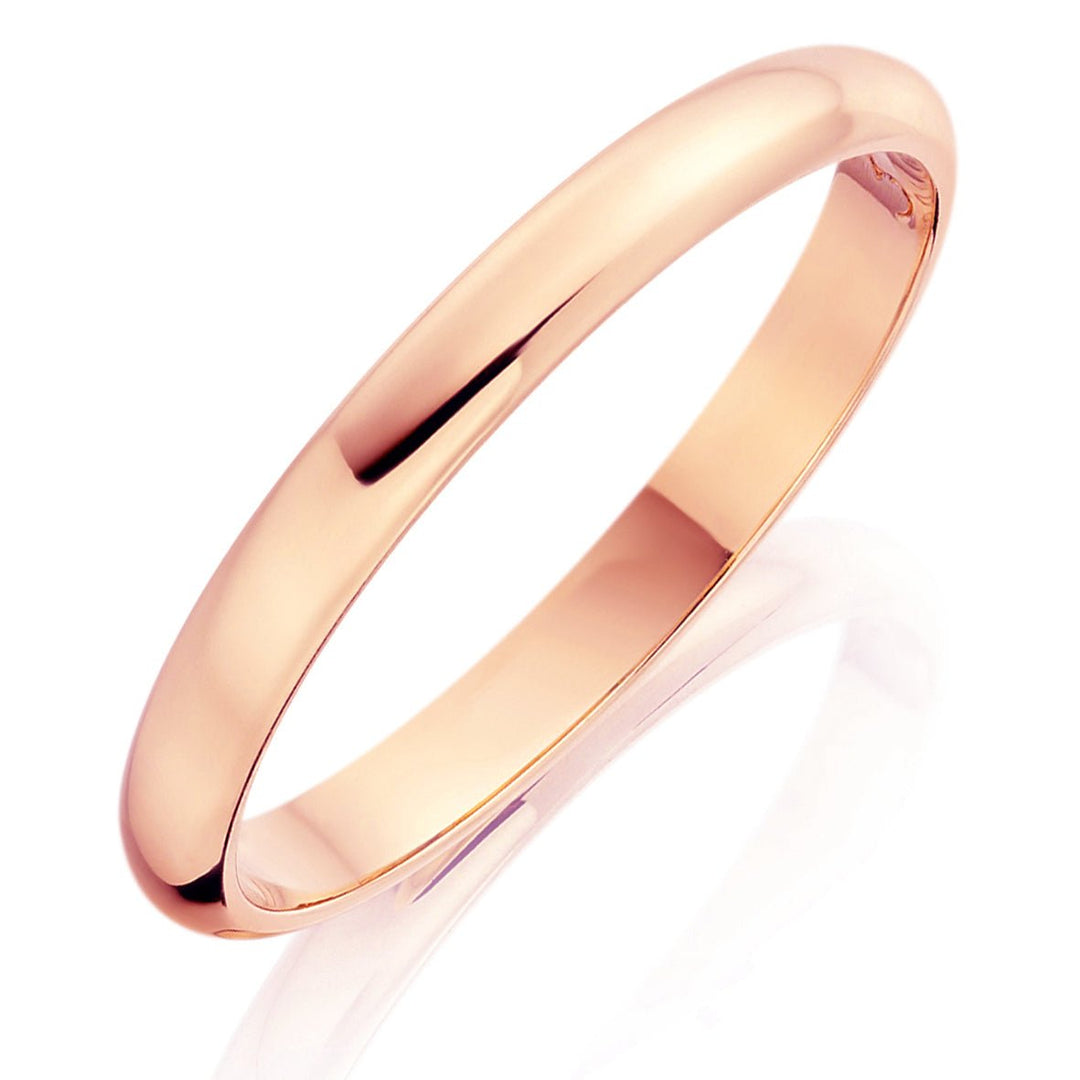 2.5mm D Court Wedding Ring - Deacon & Son
