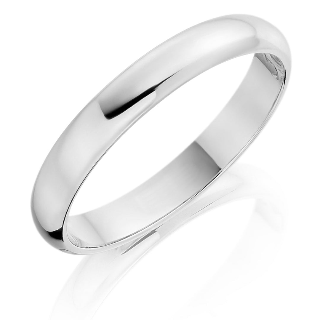 3mm D - Shape Wedding Ring - Deacon & Son