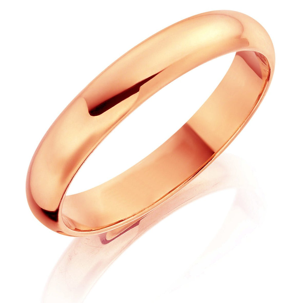 4mm D Shape Wedding Ring - Deacon & Son