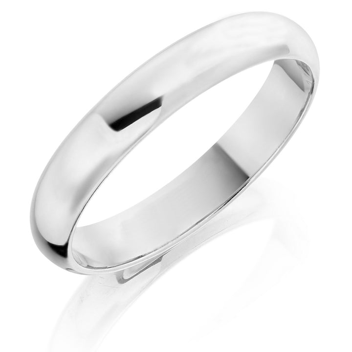 4mm D Shape Wedding Ring - Deacon & Son
