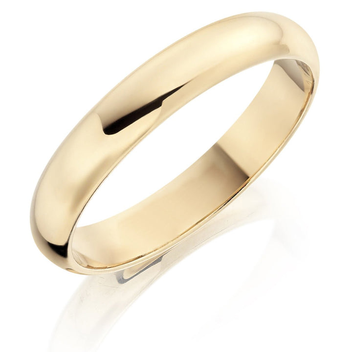 4mm D Shape Wedding Ring - Deacon & Son