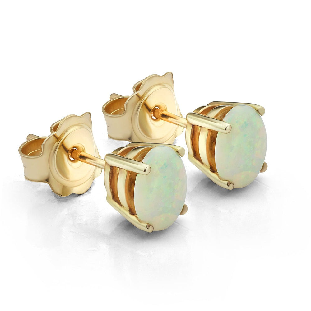 Opal Stud Earrings - Deacon & Son
