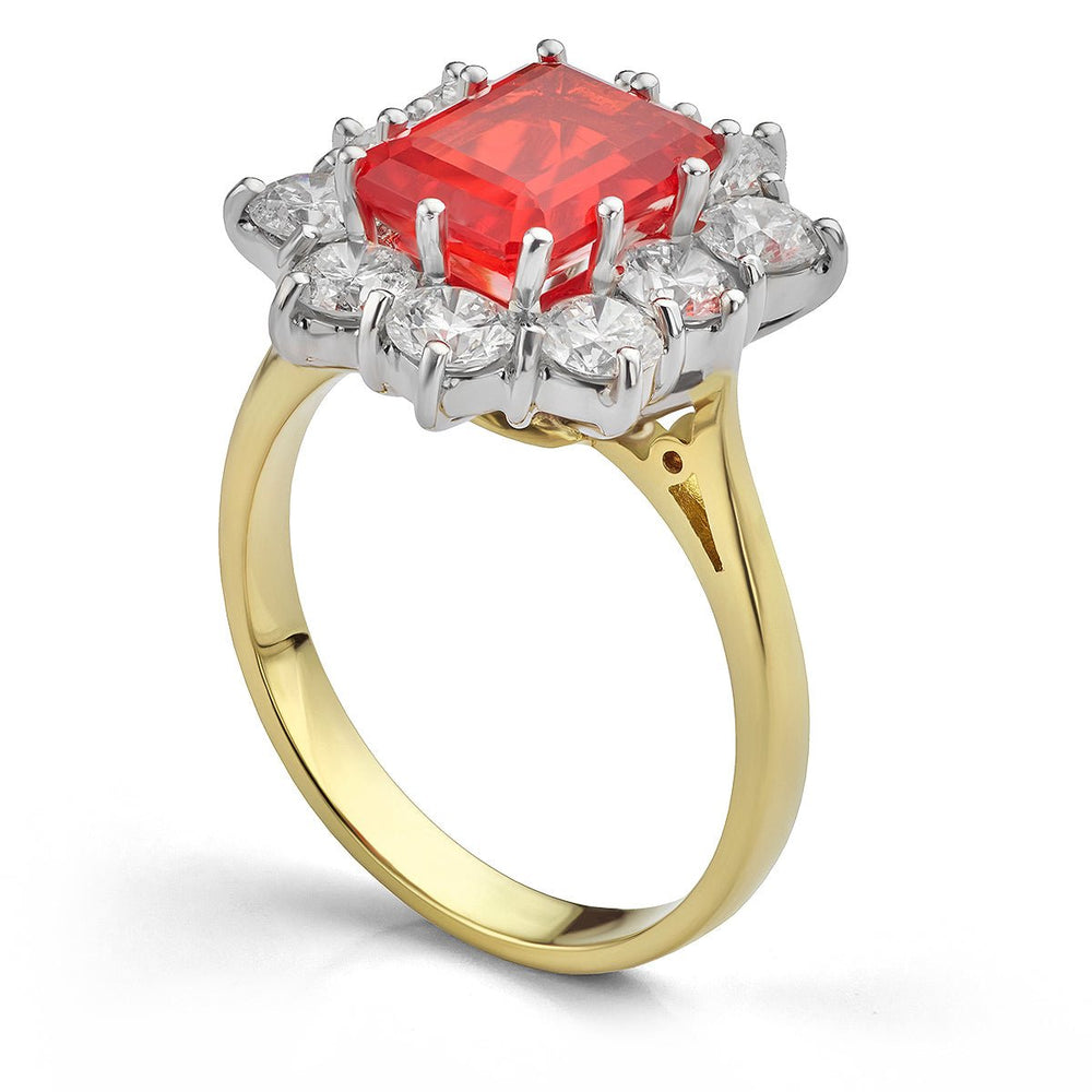Fire Opal and Diamond Dress Ring - Deacon & Son