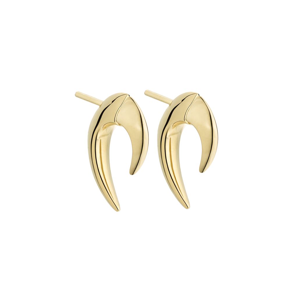Yellow Gold Vermeil Mini Talon Earrings - Deacon & Son