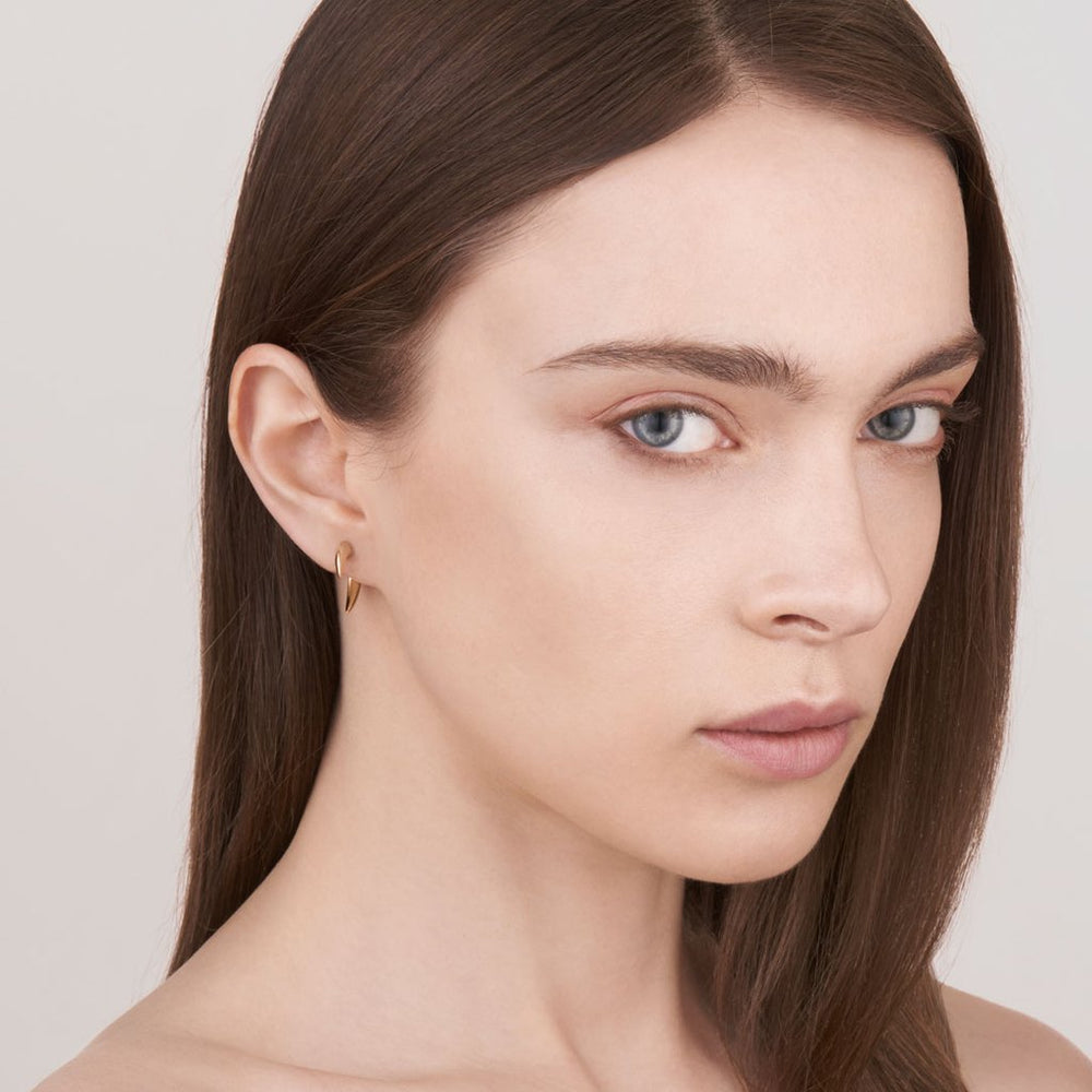 Yellow Gold Vermeil Mini Talon Earrings - Deacon & Son