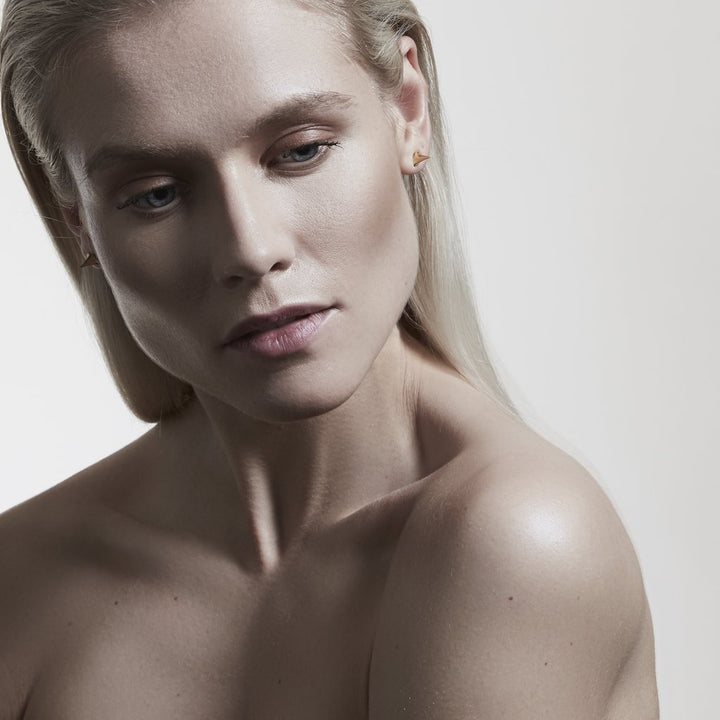 Yellow Gold Vermeil Rose Thorn Stud Earrings - Deacon & Son