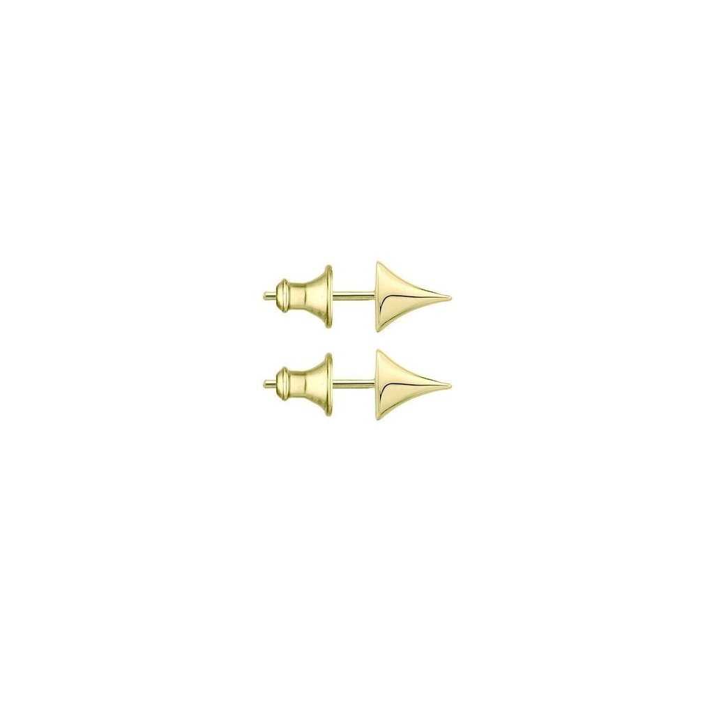 Yellow Gold Vermeil Rose Thorn Stud Earrings - Deacon & Son