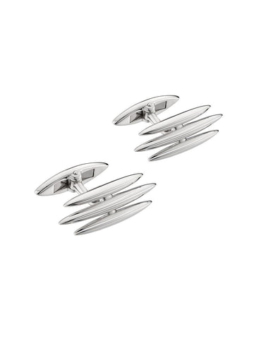 Arc Triple Cufflinks Silver