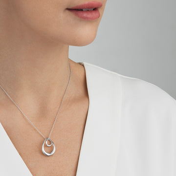 Offspring Large Pendant Necklace Silver