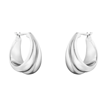 Georg Jensen Curve Earrings Designed by Regitze Overgaard. 
