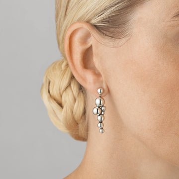 Moonlight Grapes Earrings Silver