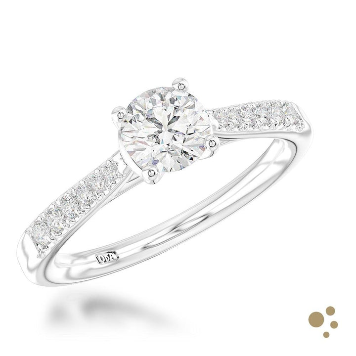 Skye Classic Round Solitaire 0.40ct Diamond Platinum Ring - Deacon & Son