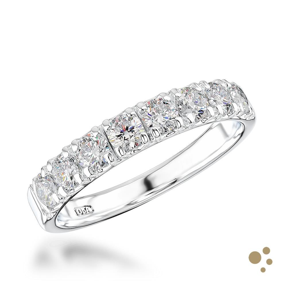 Skye Eternity Bridal 0.74ct Diamond Platinum Ring - Deacon & Son