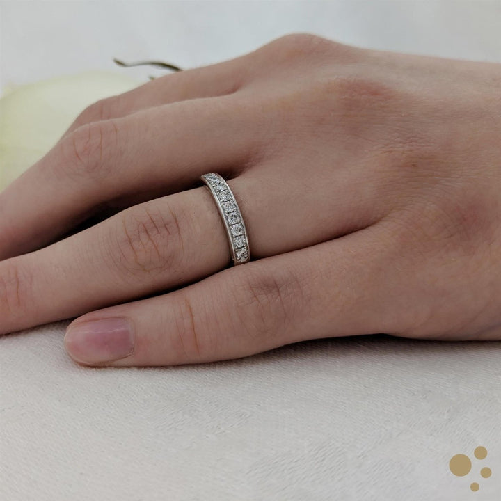 Memoire Classic Bridal 0.43ct Diamond Platinum Ring - Deacon & Son