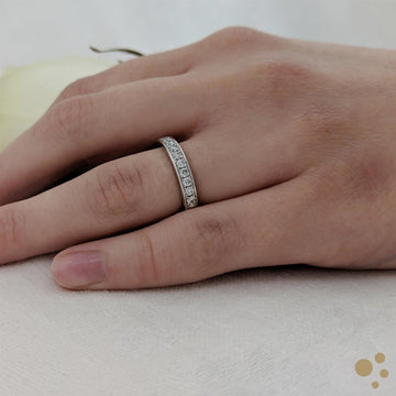 Memoire Classic Bridal 0.43ct Diamond Platinum Ring - Deacon & Son