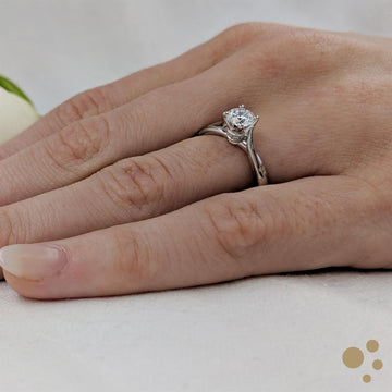 Rona Solitaire 0.50ct Diamond Platinum Ring