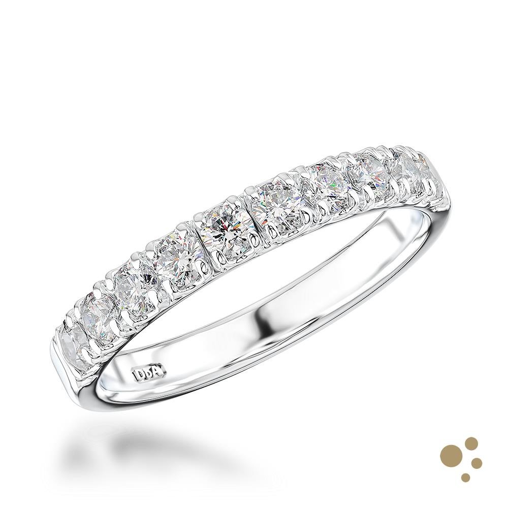 Skye Eternity Bridal 0.53ct Diamond Platinum Ring - Deacon & Son