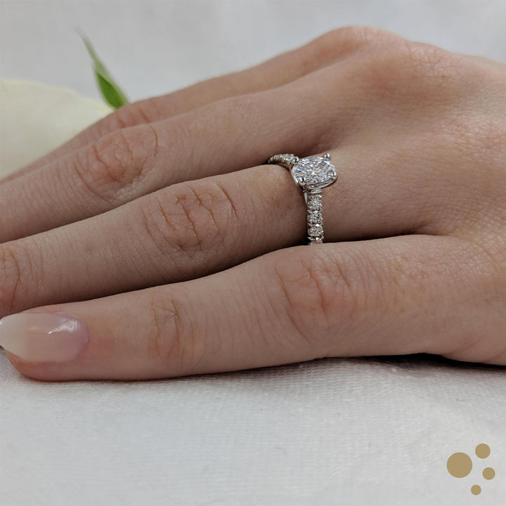 Skye Classic Oval Solitaire 0.41ct Diamond Platinum Ring