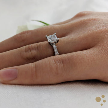 Skye Classic Princess Solitaire 0.90ct Diamond Platinum Ring