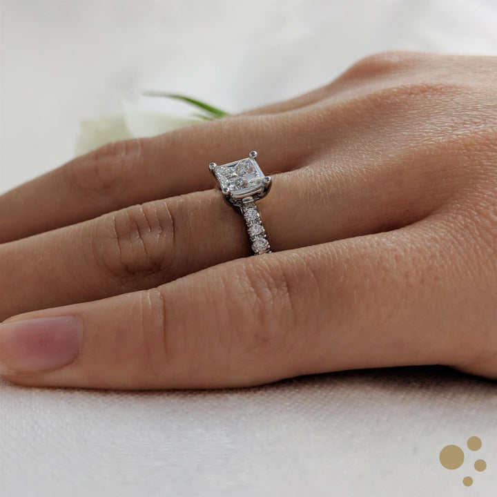 Skye Classic Princess Solitaire 0.90ct Diamond Platinum Ring