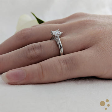 Oxford Princess Solitaire 0.70ct Diamond Platinum Ring