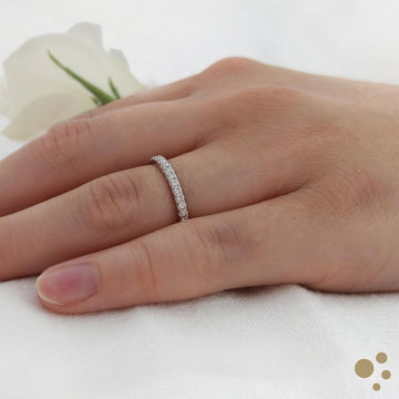 Skye Eternity Bridal 0.22ct Diamond Platinum Ring - Deacon & Son