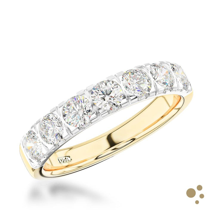 Affinity Bridal 0.72ct Diamond Yellow Gold/Platinum Ring - Deacon & Son