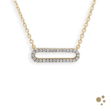 Love links Pendant 0.28ct Diamond Yellow Gold Ring