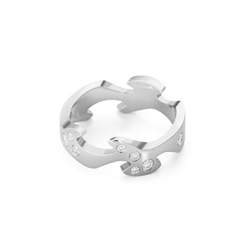 Fusion Diamond Centre Ring