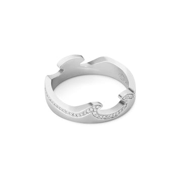 Fusion End Ring 18ct White Gold