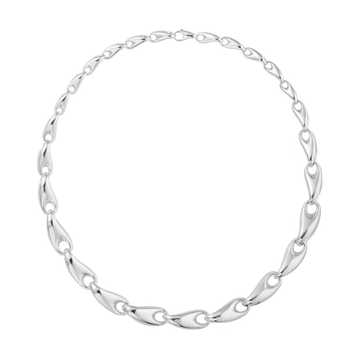Georg Jensen Offspring sterling silver bracelet with large loops and delicate chain links