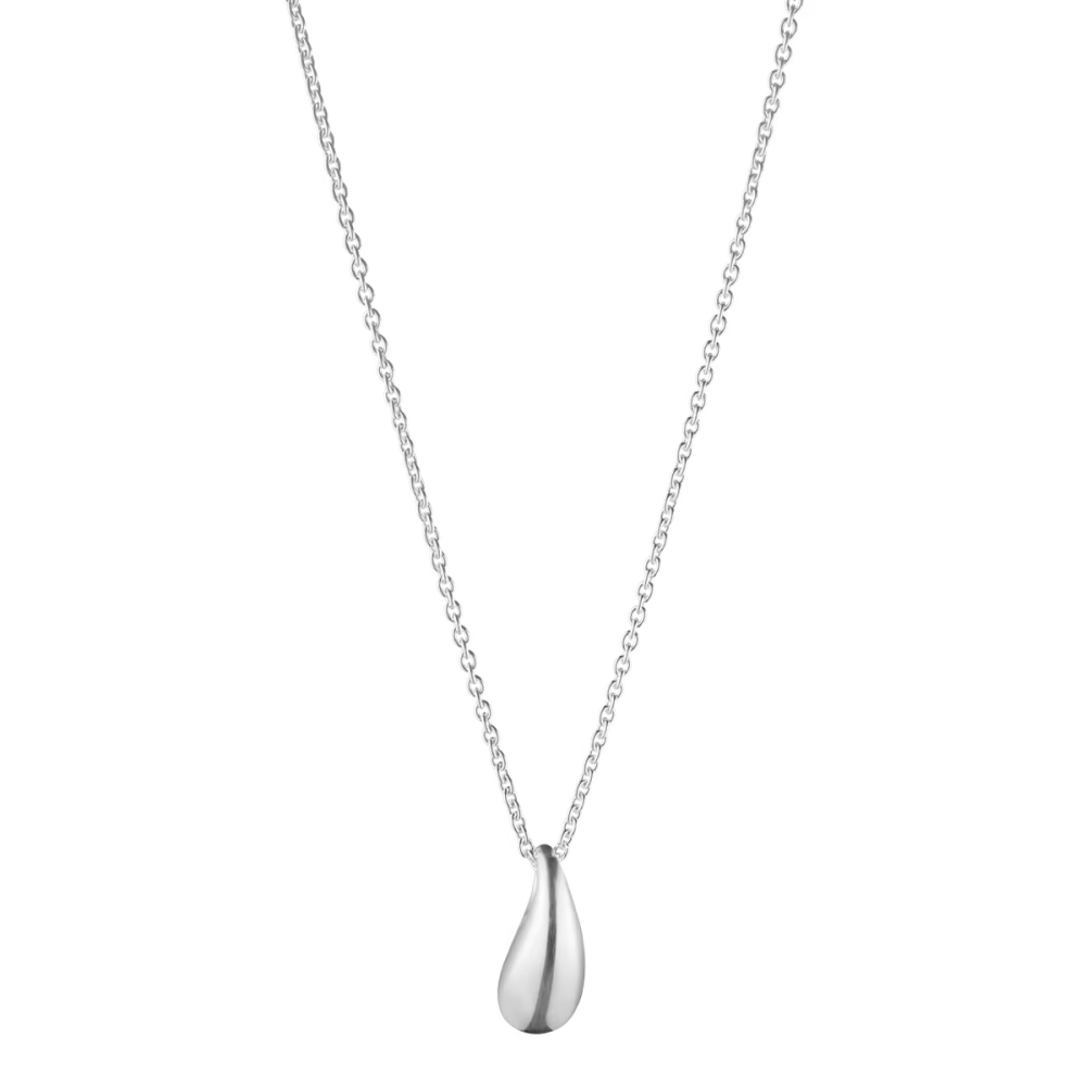 Georg Jensen Reflect Sterling Silver drop-shaped Pendant and chain