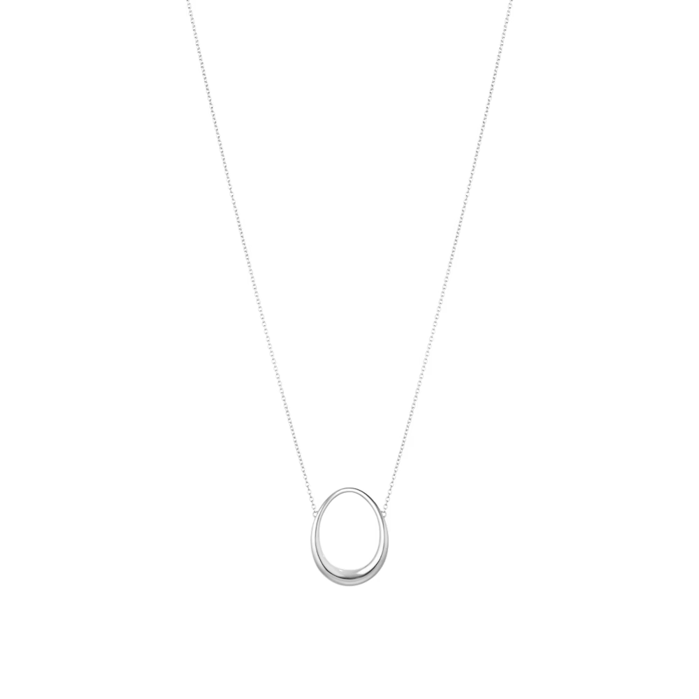 Georg Jensen Offspring Medium sterling silver pendant necklace on a silver chain