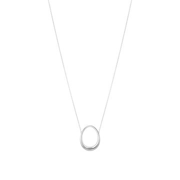 Georg Jensen Offspring Medium sterling silver pendant necklace on a silver chain