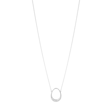 Georg Jensen Offspring small sterling silver and diamond pendant necklace