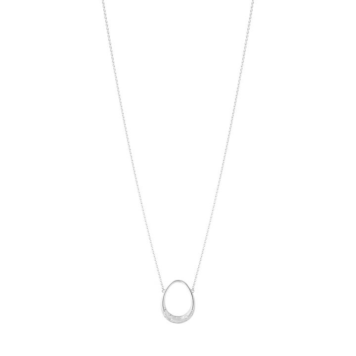 Georg Jensen Offspring small sterling silver and diamond pendant necklace