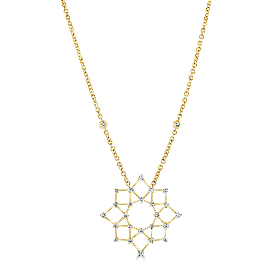 Diamond Snowflake Pendant