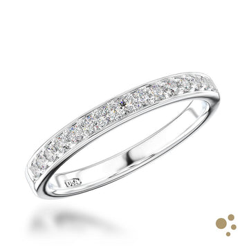Memoire Classic Bridal 0.24ct Diamond Platinum Ring - Deacon & Son