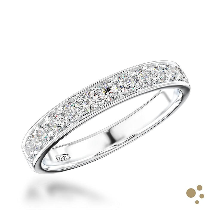 Memoire Classic Bridal 0.43ct Diamond Platinum Ring - Deacon & Son