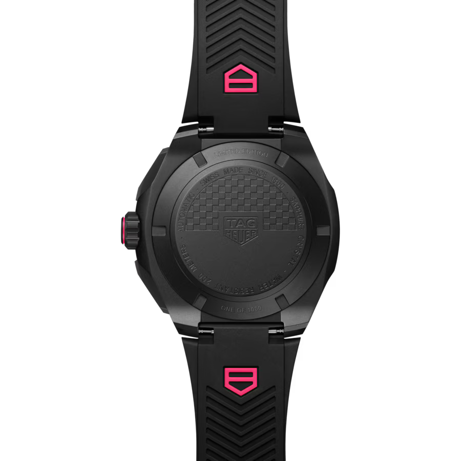 TAG Heuer Formula 1 Calibre 16 chronograph featuring a black DLC titanium case