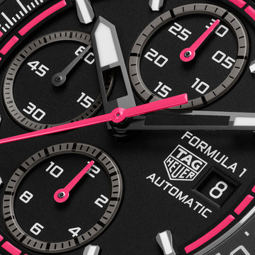 TAG Heuer Formula 1 automatic chronograph with black titanium case and tachymeter bezel
